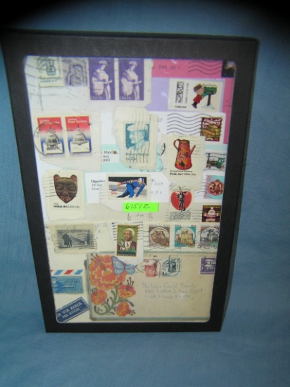 Vntage US and foreign postage stamps and envelopes