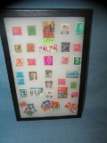 Collection of world wide postage stamps