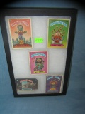 Group of early Garbage Pail kids collectors cards