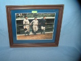 Early style framed baseball print