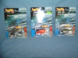 Group of all cast metal hot wheels helicopters