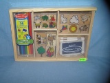 Deluxe wooden stamp set in wooden collector case