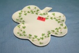 Quality Irish leaf shaped candy dish