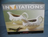 Set of 2 new in box gravy boats