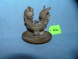 Bronze sailing ship display piece