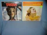 Pair of vintage record albums