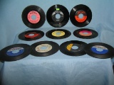 Group of vintage 45 RPM records