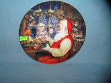 Santa's loving touch Christmas collector plate