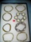 Collection of costume jewelry bracelets