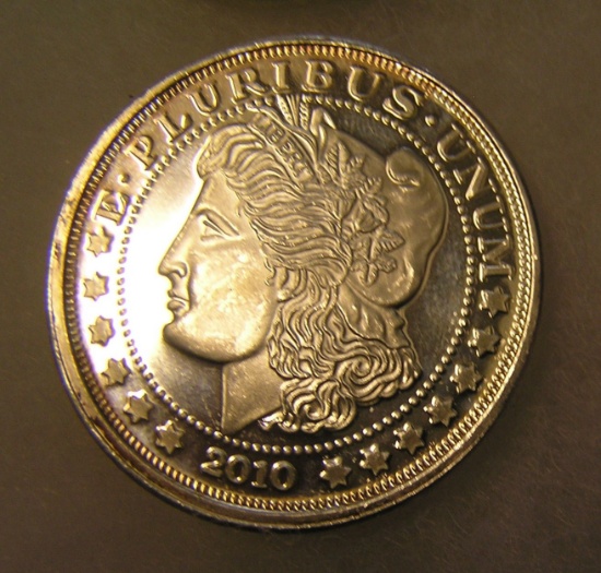 Morgan head style Lady Liberty 1 oz. pure fine silver  coin