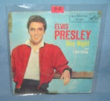 Elvis Presley early 45 RPM record and picture sleeve