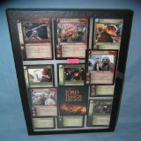 Collection of vintage Lord of the Rings collector cards