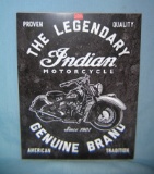 Indian Motorcycles retro style advertising sign