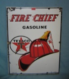 Texaco Fire Chief Gasoline retro style advertising sign