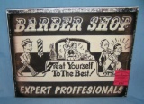 Barber Shop retro style advertising sign