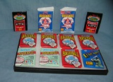 Collection of unopened baseball card packs