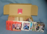 Box full of vintage baseball cards