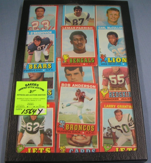 Group of vintage Topps all star Football cards