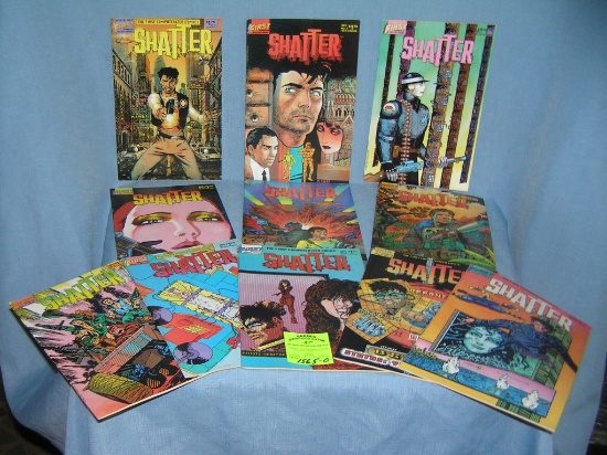 Collection of vintage Shatter comic books