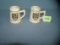 Pair of vintage Dartmouth College collector mugs