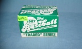 1987 Topps baseball card traded set