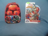 Pair of Spiderman collectible toys
