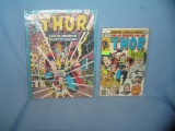 Vintage Thor comic book and oversized folder