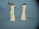 Pair of vintage signed Lenox salt and pepper shakers