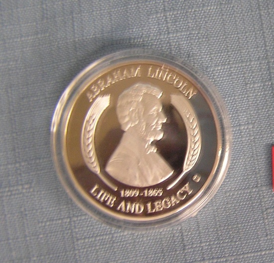 A. Lincoln Gettysburg address commemorative medallion