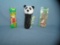 Group of vintage PEZ collectible candy containers