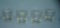 Set of 4 vintage drink glasses