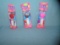 Group of vintage Holiday PEZ candy containers