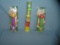 Group of vintage PEZ candy containers