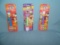 Group of 3 vintage Disney PEZ candy containers