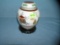 Asian decorated spice jar on wood base 1950's