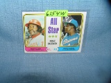 Hank Aaron and Dick Allen Topps all star baseball card