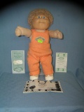 Vintage Cabbage Patch boy doll with adoption papers