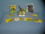 Group of Teenage Mutant Ninja Turtles toys
