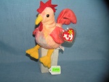 Vintage Strut the rooster Beanie Baby toy