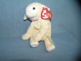 Vintage Fleecy the lamb Beanie Baby toy