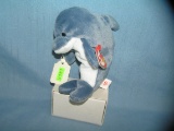 Vintage Echo the dolphin Beanie Baby toy