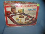 Matel pre school put put frontier train set 1974