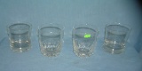 Group of 4 drink glasses