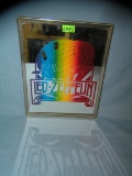 Vintage Led Zepplin rock and roll painted mirror