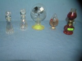 Group of 5 glass collectibles