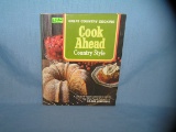Vintage cookbook, dated 1971