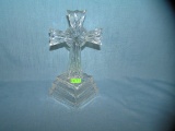 Crystal cross display piece