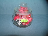 Vintage glass candy jar