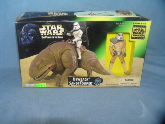 Vintage Star Wars Dewback and sand trooper play set