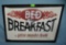 Bed and Breakfast retro style advertising sign